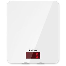 Кухонні ваги ACCUWEIGHT 5 кг з LCD-дисплеєм з міцного скла, функція тарування, для випічки, приготування їжі, ювелірних виробів, з вагою, автоматичне вимкнення