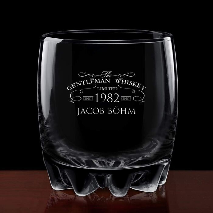 Maverton Whisky Decanter with Engraving - Globe with Ship, 850 ml - Set of 6 Whisky Glasses - Whisky Decanter - Christmas Gifts - Birthday Gift for Men - Personalized - Gentleman Whiskey