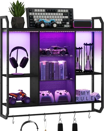 Стильне металеве вітрина для вина з LED-підсвічуванням на стіну, 3 яруси, чорний колір, для бару, кухні, вітальні, ресторану, 20x80 см