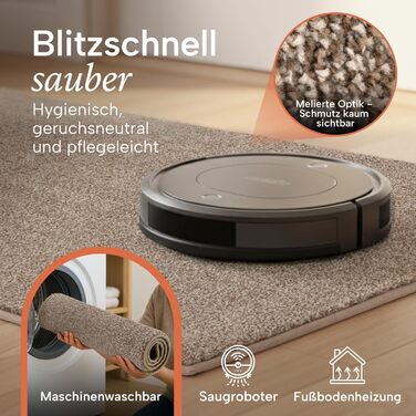 Килимок вхідний Blumtal 50x80 см, мікрофібра, протиковзний вологостійкий килим для бруду бежевий