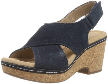 Сандалі Clarks Giselle Cove на підборах, жіночі, темно-сині (36 EU)