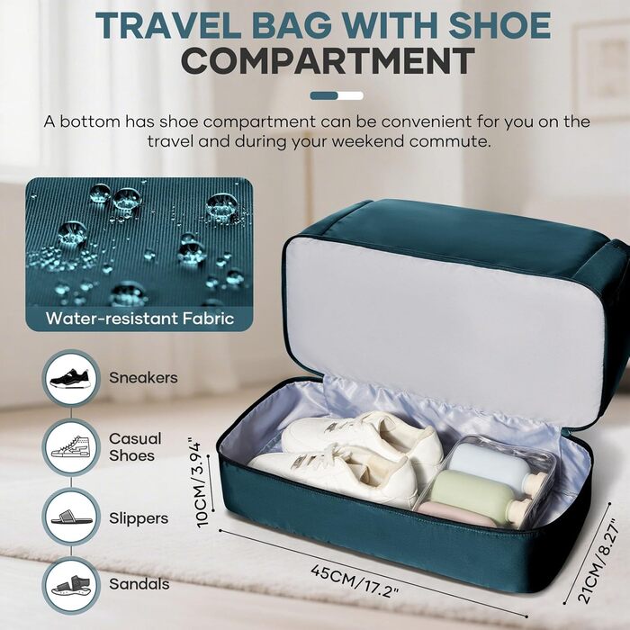 Спортивна сумка для жінок Easyjet 45x36x20, водонепроникна дорожня сумка-дуфл, фітнес-сумка з відділенням для взуття, L2-Зелений, A04-Армійський зелений