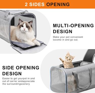 Сумка для собак Cinnani: переноска, сумка через плече для подорожей, міцна, з якісних матеріалів (темно-сіра)