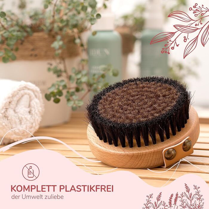 Body brush with fine copper wires, copper brush, dry brush, bath brush, copper round energy brush