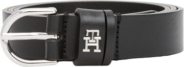 Ремінь жіночий Tommy Hilfiger Essential Effortless 2.5 см шкіряний чорний 85