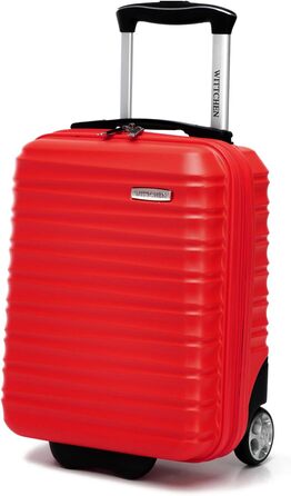 Валіза на колесах Wittchen Groove Line L, велика, чорна, з ABS-пластику, з кодовим замком, 4 колеса, для авіакомпаній Lufthansa/Eurowings/Ryanair