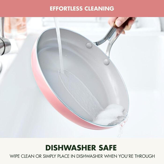 Набір кухонного посуду GreenPan Nova 10 предметів: каструлі, сковорідки, кришки, коралловий, антипригарне покриття без PFAS