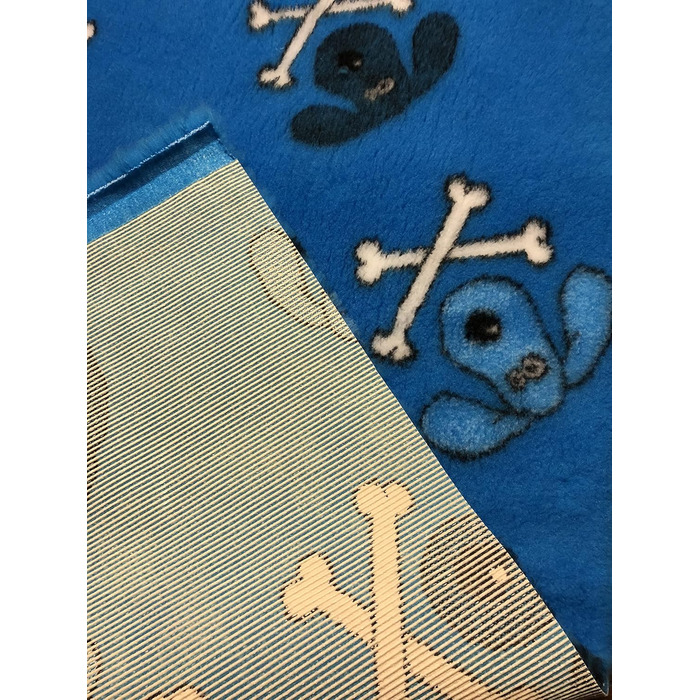 Лежанка для собак Elropet Premium 30mm: антиковзаюча, для маленьких та великих собак, Vet Bed, розміри S (80x50 см), колір блакитний