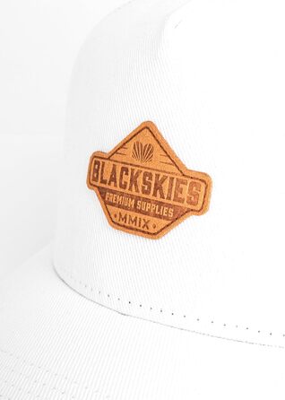 Кепка бейсболка Blackskies Essentials Trucker (унісекс) - біло-коричнева, сітчаста, для чоловіків та жінок, вуличний стиль, літо