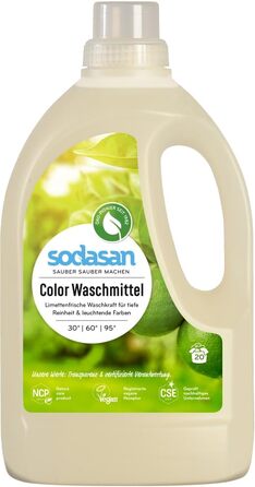 Рідкий засіб для прання кольорових речей Colour Lime, аромат лайма, 9 л