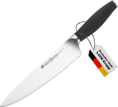 Ніж кухарський Grossman 002SH, 33 см, з нержавіючої сталі, ергономічна ручка