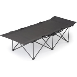Розкладне ліжко для кемпінгу Qeedo Quick Jimmy - стабільне, 210 x 81 см, до 150 кг, сірий