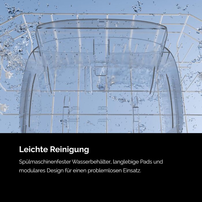 Зволожувач повітря Meaco Armin 680 мл - Вертикальний, для кімнат до 89 м², великий бак 4.7 л, для жорсткої та м'якої води, без білого нальоту