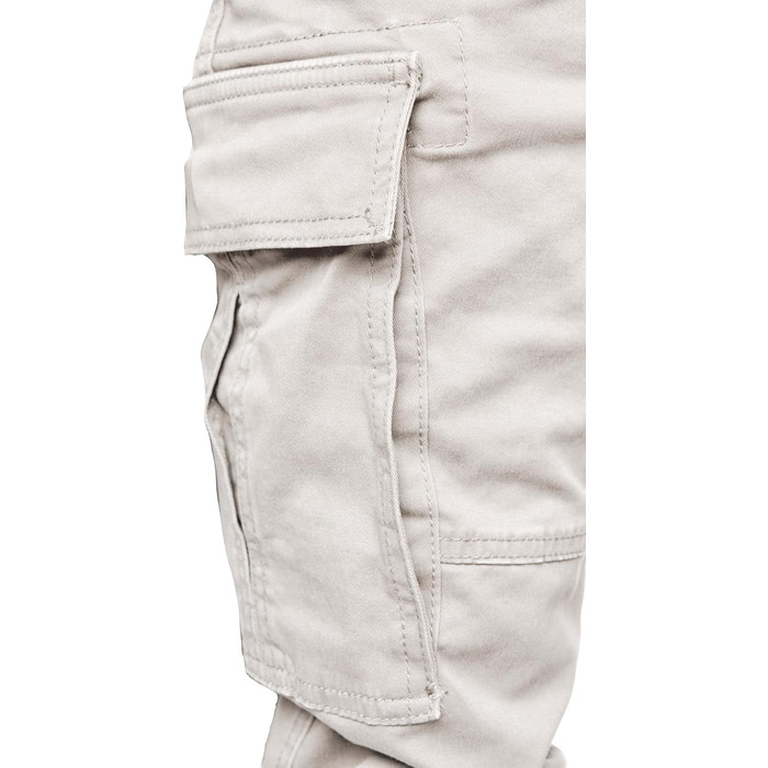 Чоловічі штани карго чинос джинси Herren Jogger R7020 світло-сірі (33W)