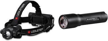 Налобний ліхтар Ledlenser H15R Core та ручний ліхтар P7R, LED, 1000 люмен, акумулятор 18650, до 210 м, до 40 годин роботи, магнітна зарядка, кріплення на стіну, комплект
