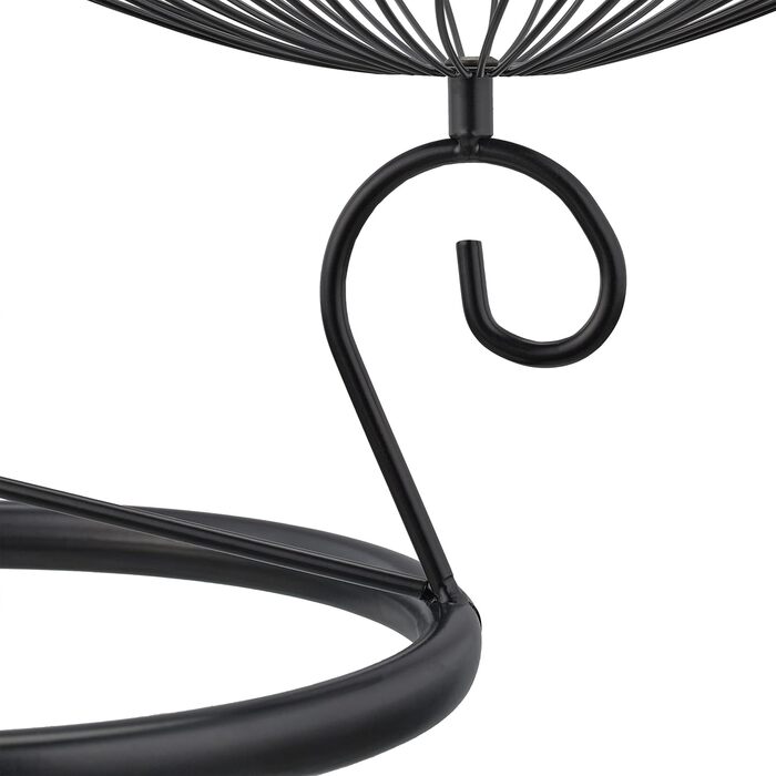 Стійка для фруктів та випічки Relaxdays, 3 яруси, метал, 34x49x31,5 см, дизайн 