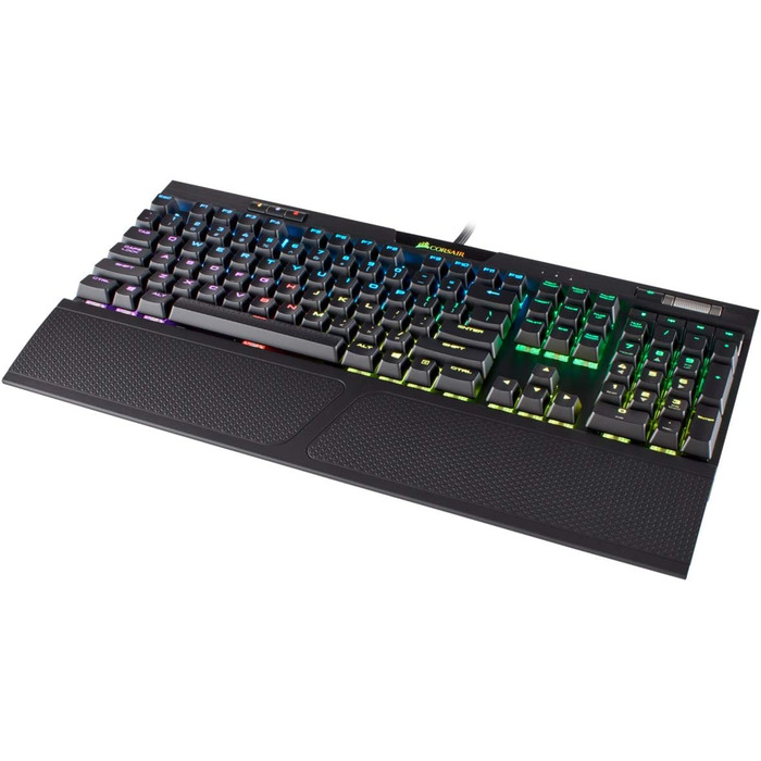 Ігрова механічна клавіатура Corsair K70 MAX RGB з клавішами MX Brown, PBT Double-Shot, QWERTY NA, RGB LED, сталевий колір
