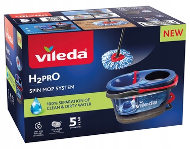 Обертова швабра Vileda H2prO: відро з системою чистої води