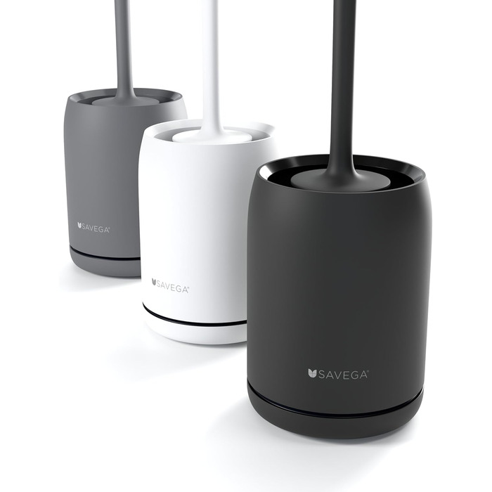 Силіконова щітка для унітазу на стіну – щітка для туалету без свердління, набір – щітка для унітазу з тримачем (чорний)