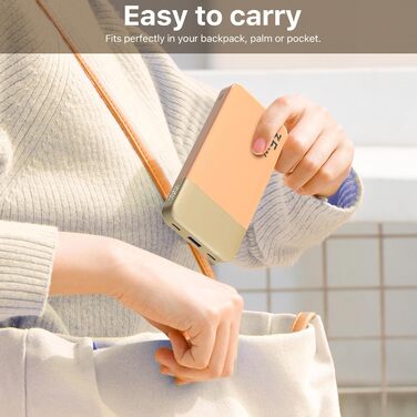 Power Bank NOBIS 35W 10000mAh з цифровим дисплеєм, USB-C, PD, QC, для смартфонів, планшетів, камер (Оранжевий)