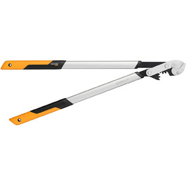 Секатор Fiskars PowerGearX LX99-L для сухої та твердої деревини, 80 см, антипригарне покриття, загартована сталь, чорний/помаранчевий
