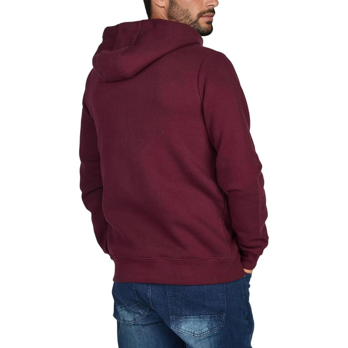 Чоловіча толстовка на блискавці з капюшоном riverso RIVNoah Regular Fit, колір Port Red