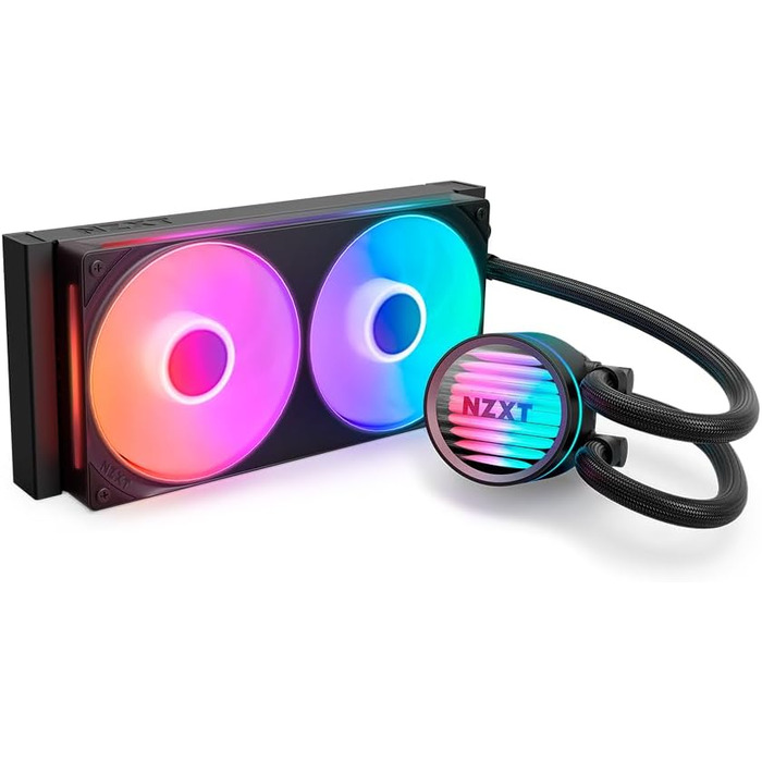 NZXT Kraken Core 240 RGB - Рідинне охолодження CPU AIO з LCD-дисплеєм, чорний