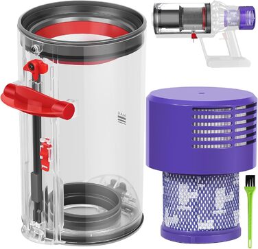 Dyson V11 V15 Dust Bin Filter Replacement Parts - Compatible with SV14, SV17, SV15, SV22, SV28 Vacuum Cleaners