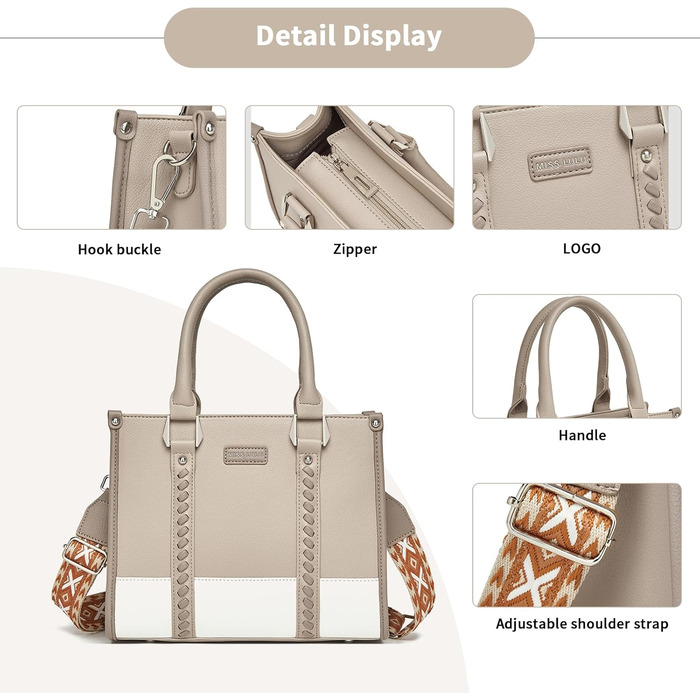 Сумка жіноча Miss Lulu середнього розміру через плече, хакі з текстурою лічі, з внутрішніми кишенями для роботи, відпочинку та повсякденного використання (4-3)