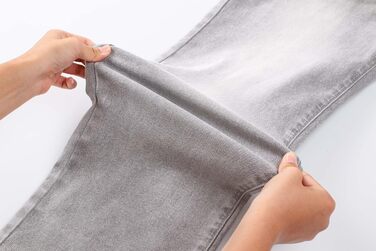 Джинси чоловічі JMIERR Baggy широкі, еластичні, вінтаж Y2K, світло-сірі, 3XL