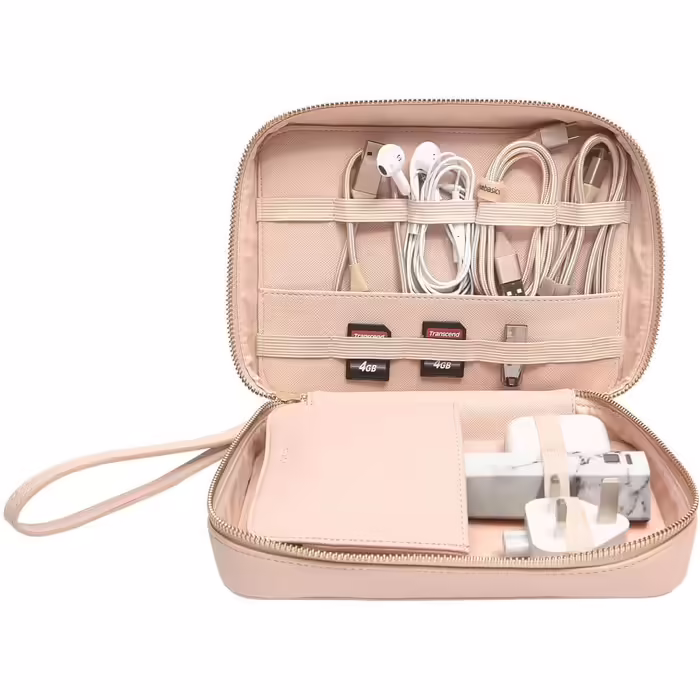 Stackers | Cable Organizer Bag, Pale Pink