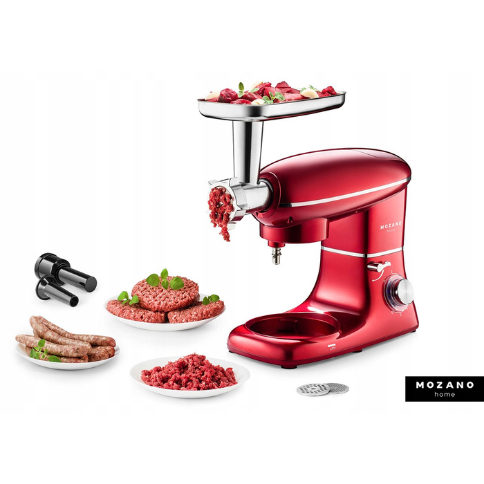 Кухонний комбайн Mozano Kitchen Assistent, 3200 Вт, червоний