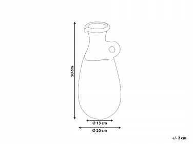 Декоративна ваза VELIA, кераміка, 50 см, синя
