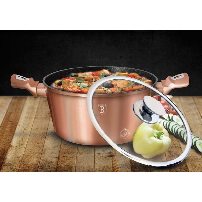 Каструля традиційна Berlinger Haus Rose Gold, 8 л