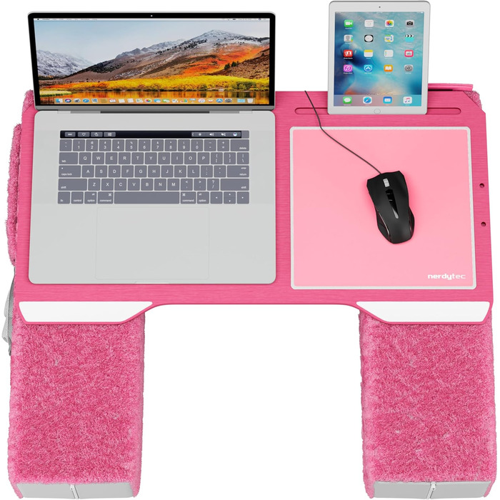 Підставка для ноутбука Couchmaster CYWORX - ергономічний стіл для дивану, софи та ліжка (рожевий)