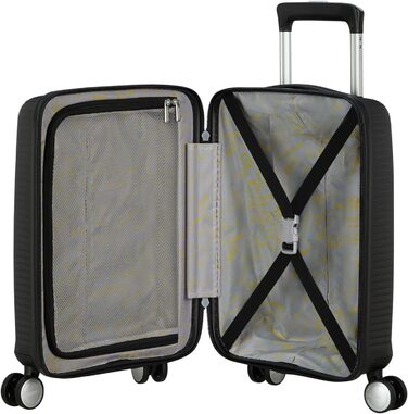 Чемодан American Tourister Hartschalenkoffer 77 см, великий, з 4 колесами, TSA-замок, розширюваний, легкий, 97/110 л, чорний (Bass Black)