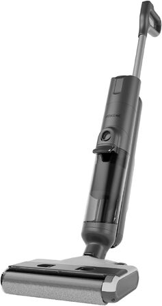 Вертикальний бездротовий пилосос Proscenic F10 Ultra+ 3-в-1 для вологого та сухого прибирання, з функцією самоочищення та очищенням стін, для твердих підлог, темно-сірий