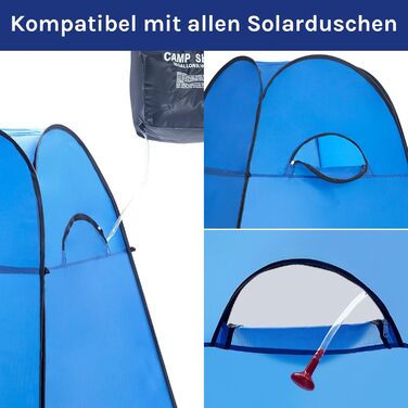 Portable Pop-Up Shower Toilet Privacy Tent - Outdoor Camping Toilet & Shower Cabin - Hiking, Beach, and Travel