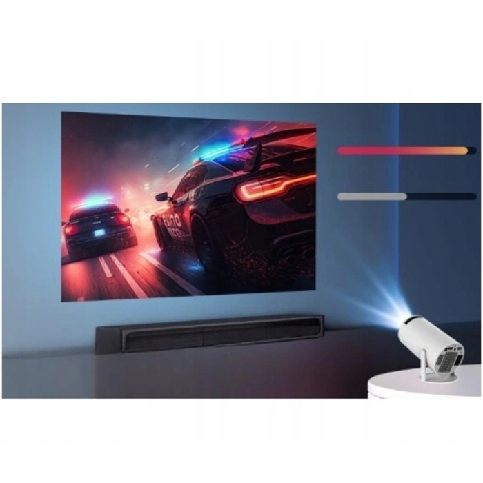 LED-проектор OWLOO з Android TV, білий