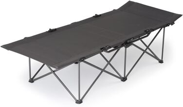 Розкладне ліжко для кемпінгу Qeedo Quick Jimmy - стабільне, 210 x 81 см, до 150 кг, сірий
