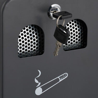 Relaxdays Hand towel holder in anthracite