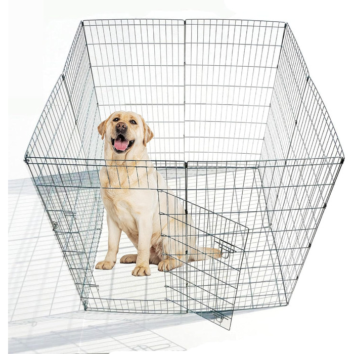 Клітка-манеж для цуценят та кроликів Ellie-Bo Easy-Up, 8-секційний, 91 см