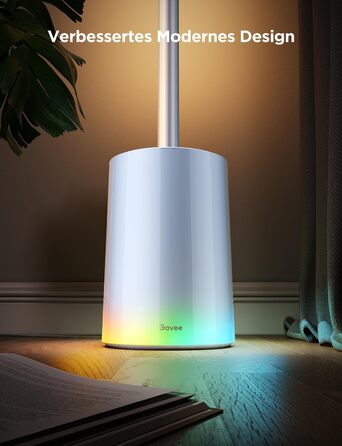 LED-лампа Govee RGBIC 152 см - диммування, 1725 люмен, керування Matter, музичний режим, для дому, спальні, ігрової кімнати (сірий)