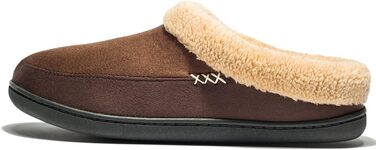 Домашні тапочки NewDenBer для чоловіків з піною Memory Foam, теплі, зручні, м'які, з плюшевою підкладкою, зимові, з неслизькою гумовою підошвою, 43/44 EU, Коричневий кавовий