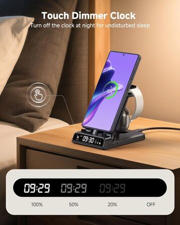 Зарядний станція SwanScout 701S 3-в-1 для Samsung Galaxy: телефони, навушники, годинники (USB-C)