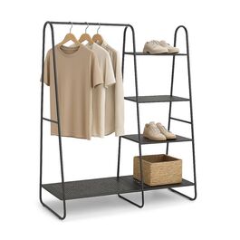 Relaxdays 5-Tier Clothes Rack in Black