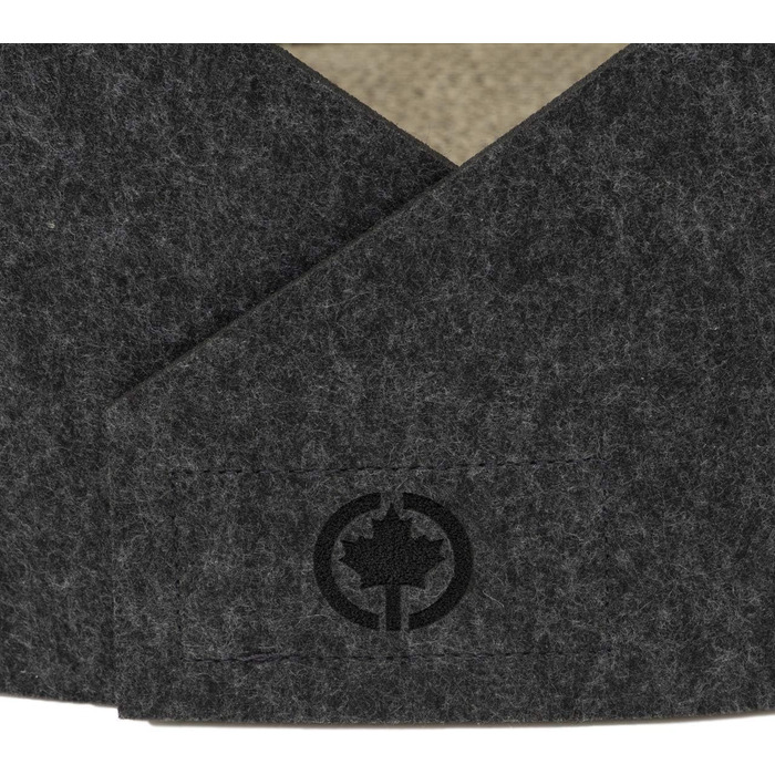 Кігтеточка для котів Owen XL – діаметр 50 см, сірий, філц, з картонною основою