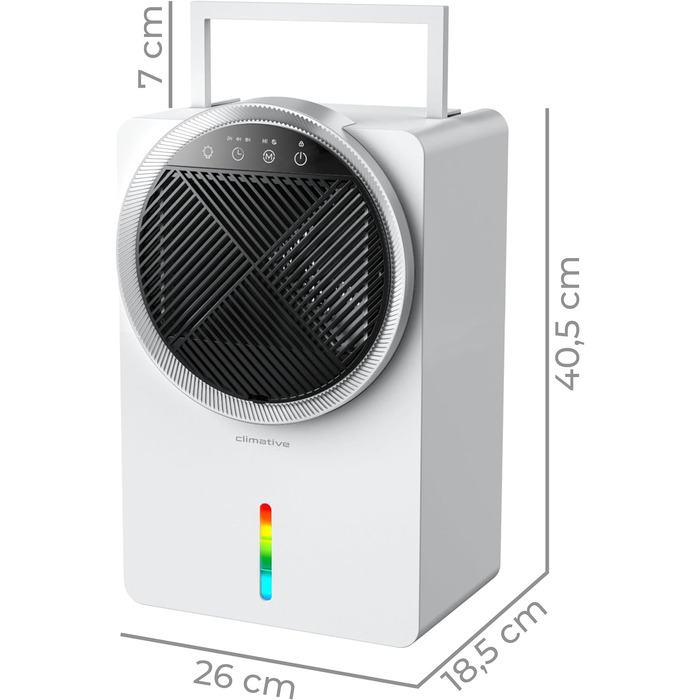 Електричний осушувач повітря Climative ION 12L/24h з Wi-Fi та очищувачем повітря для дому, квартири, ванної кімнати. Захист від вологи та плісняви до 20 м² (Adso)