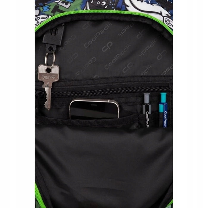 Великий шкільний рюкзак CoolPack багатокомパートментний, 21 л, з відділенням для ноутбука