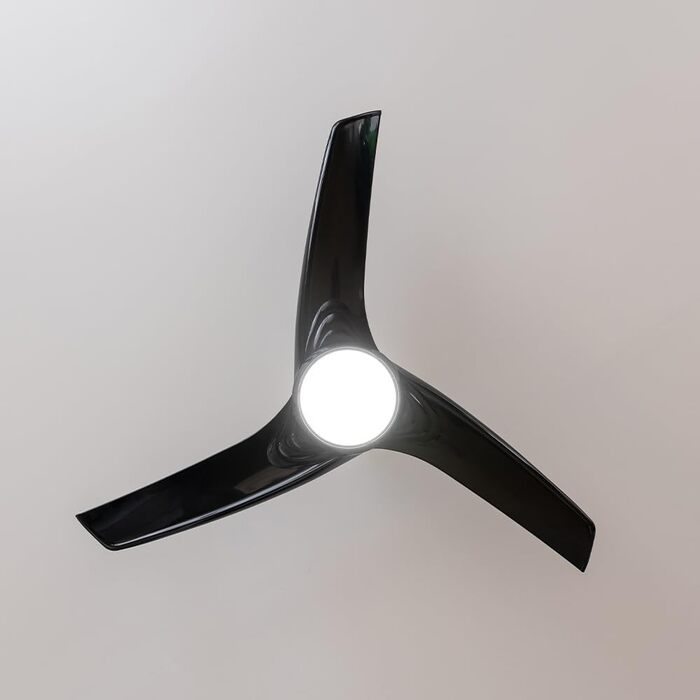 Стельовий вентилятор Cecotec EnergySilence Aero 470 106 см з пультом, 3 швидкості, чорний + функція зворотнього обертання (132 см, золотисто-чорний)
